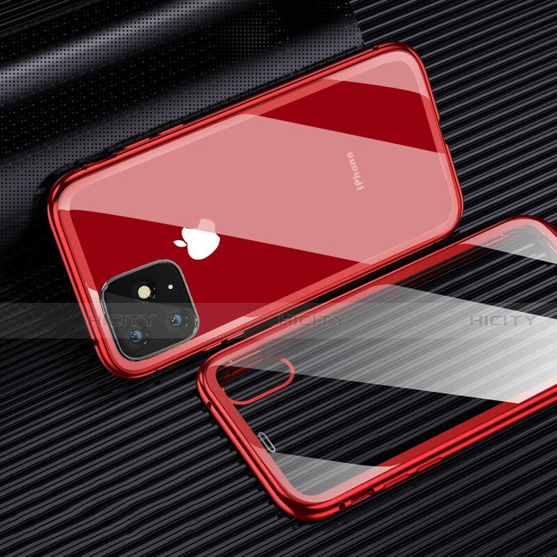 Funda Silicona Ultrafina Carcasa Transparente H01 para Apple iPhone 11 Rojo