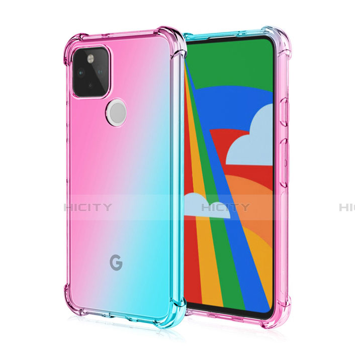 Funda Silicona Ultrafina Carcasa Transparente H01 para Google Pixel 5