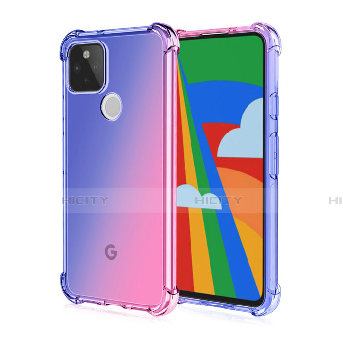 Funda Silicona Ultrafina Carcasa Transparente H01 para Google Pixel 5