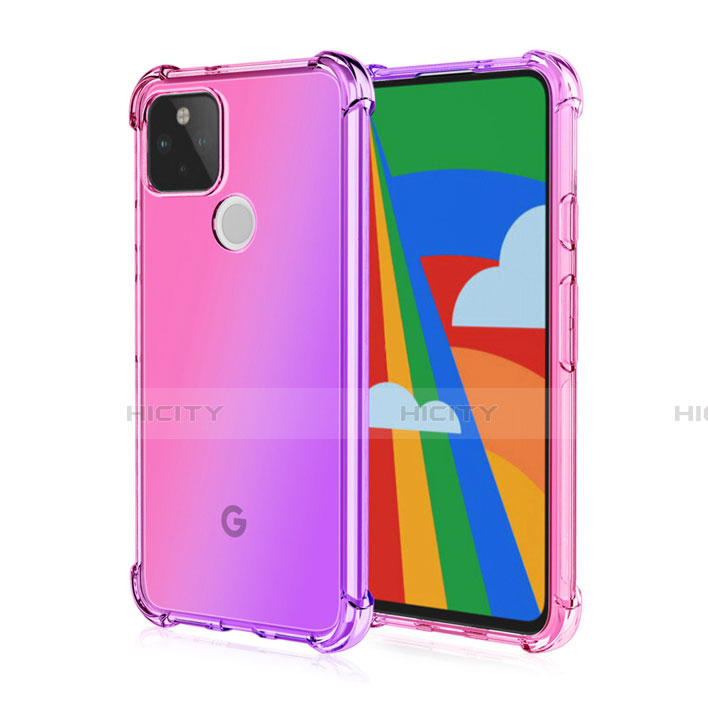 Funda Silicona Ultrafina Carcasa Transparente H01 para Google Pixel 5