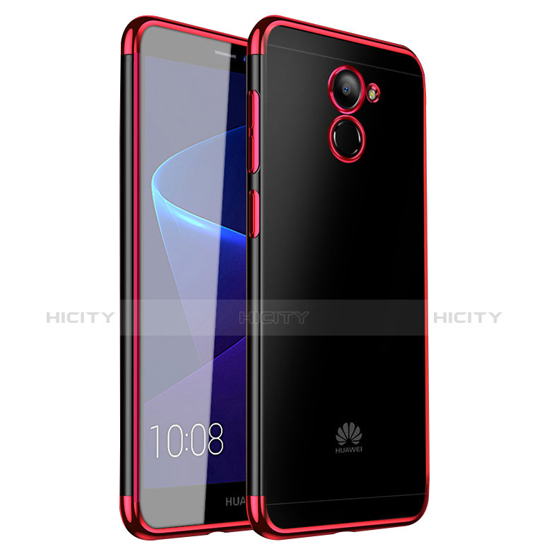 Funda Silicona Ultrafina Carcasa Transparente H01 para Huawei Enjoy 7 Plus Rojo