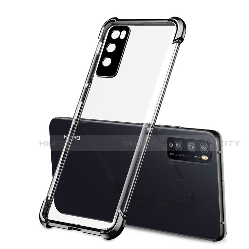 Funda Silicona Ultrafina Carcasa Transparente H01 para Huawei Enjoy Z 5G Negro