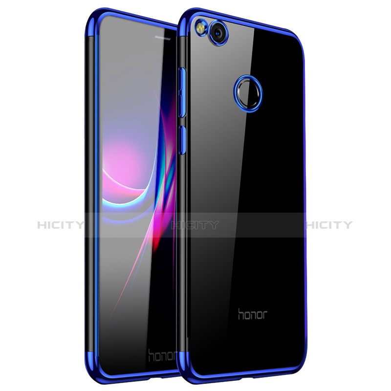 Funda Silicona Ultrafina Carcasa Transparente H01 para Huawei GR3 (2017) Azul