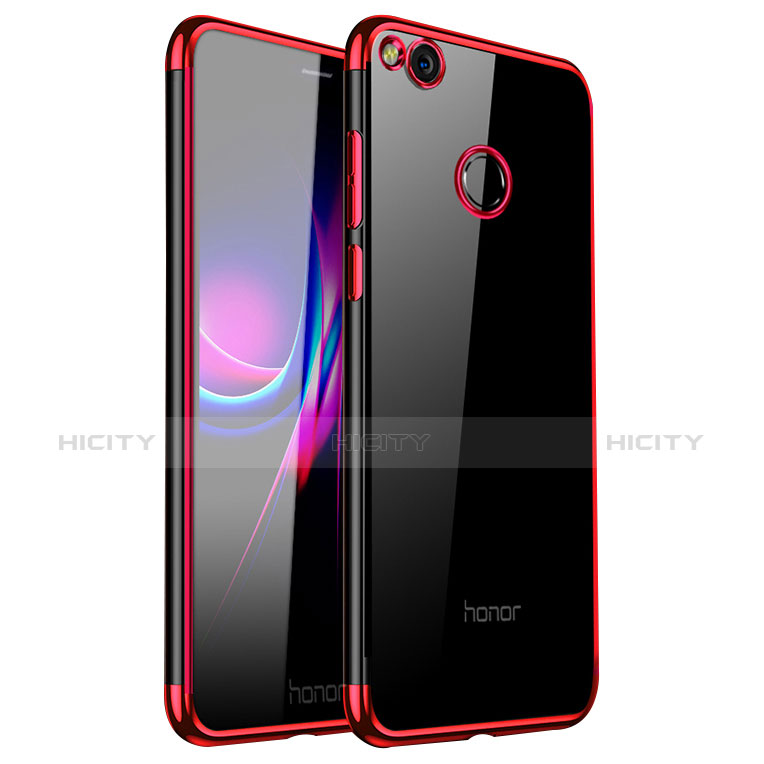 Funda Silicona Ultrafina Carcasa Transparente H01 para Huawei GR3 (2017) Rojo