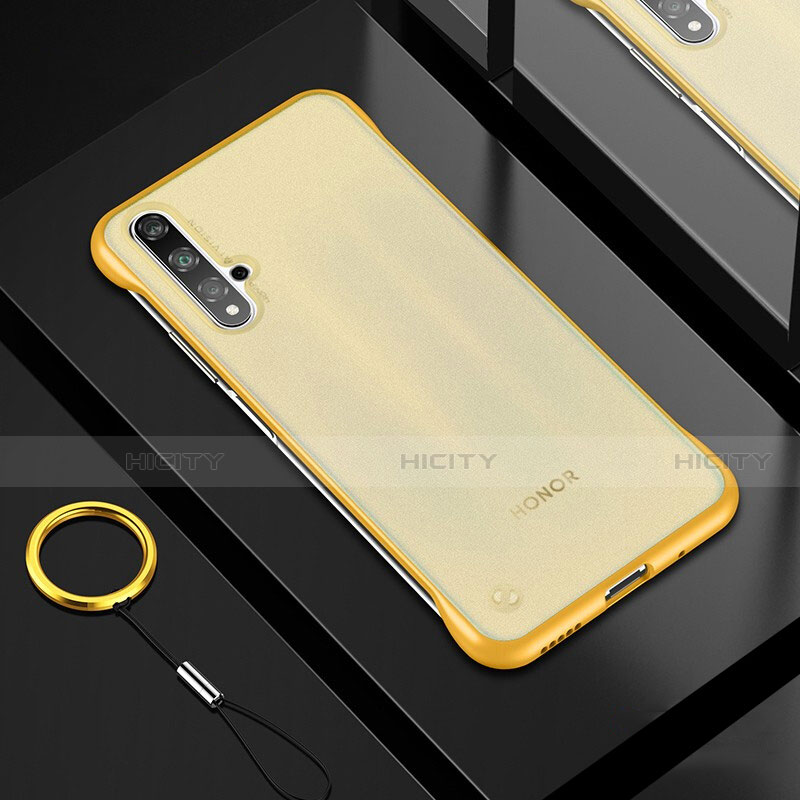 Funda Silicona Ultrafina Carcasa Transparente H01 para Huawei Honor 20 Oro