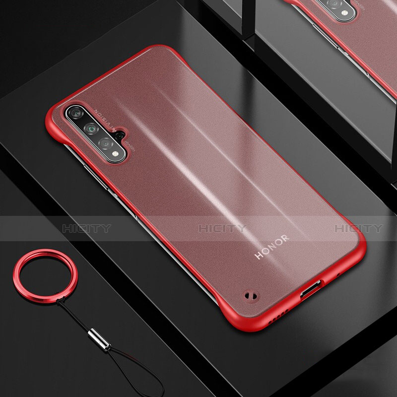 Funda Silicona Ultrafina Carcasa Transparente H01 para Huawei Honor 20S Rojo