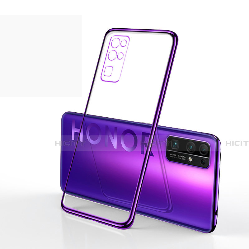 Funda Silicona Ultrafina Carcasa Transparente H01 para Huawei Honor 30 Morado