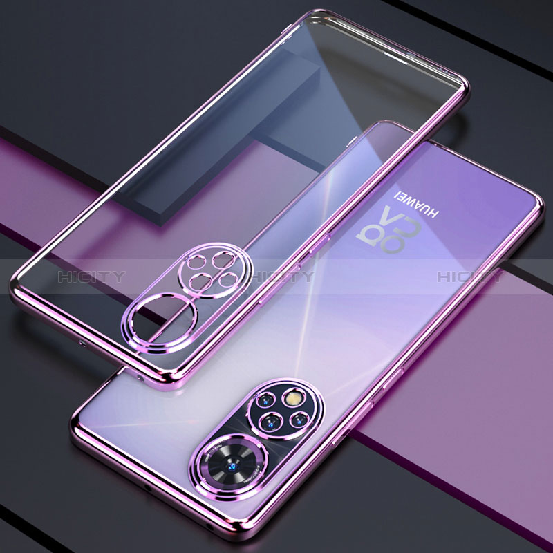 Funda Silicona Ultrafina Carcasa Transparente H01 para Huawei Honor 50 5G Morado