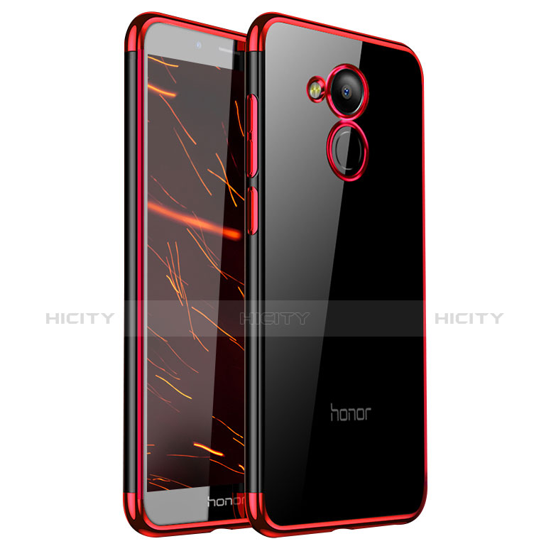 Funda Silicona Ultrafina Carcasa Transparente H01 para Huawei Honor 6A Rojo