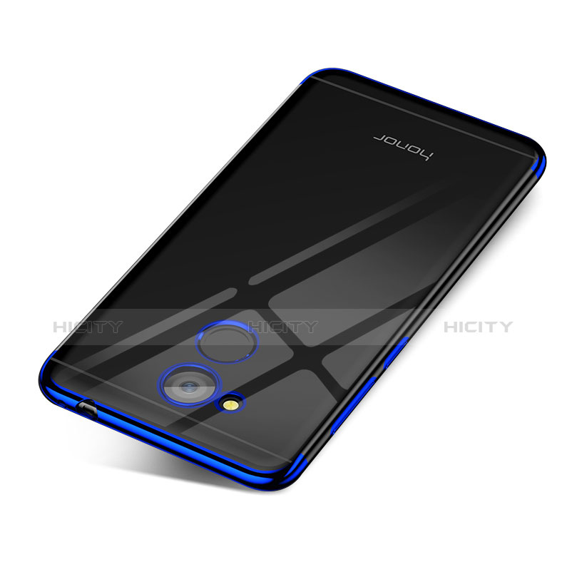 Funda Silicona Ultrafina Carcasa Transparente H01 para Huawei Honor 6C Pro Azul