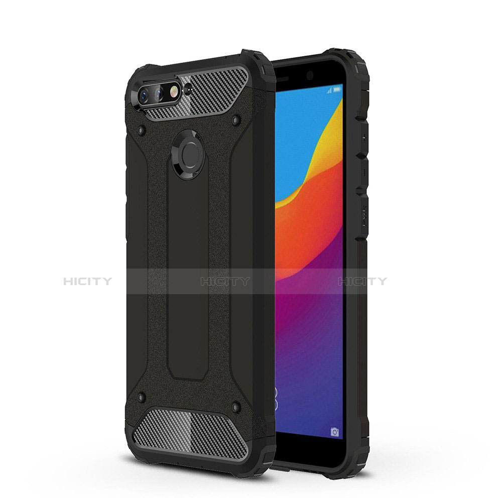 Funda Silicona Ultrafina Carcasa Transparente H01 para Huawei Honor 7A Negro