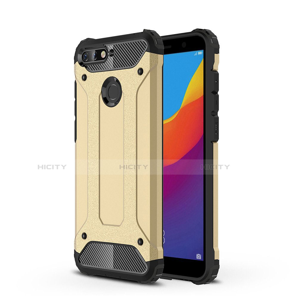 Funda Silicona Ultrafina Carcasa Transparente H01 para Huawei Honor 7A Oro