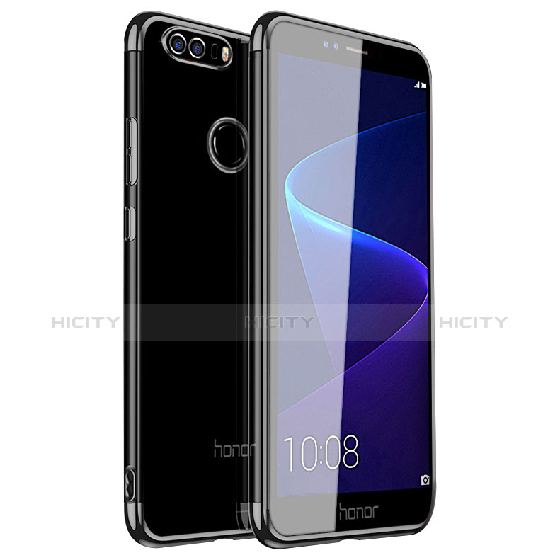 Funda Silicona Ultrafina Carcasa Transparente H01 para Huawei Honor 8 Negro