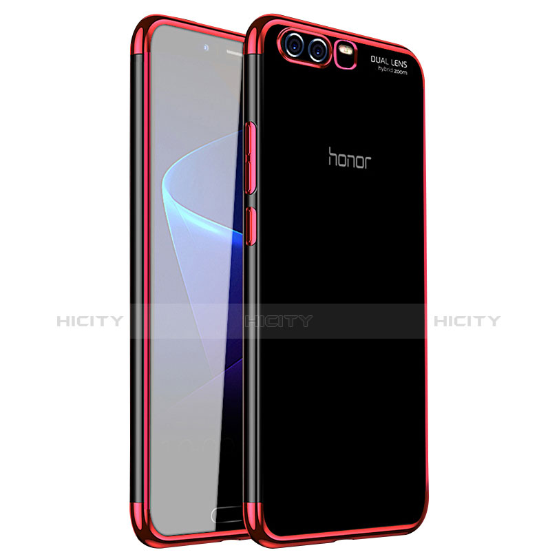 Funda Silicona Ultrafina Carcasa Transparente H01 para Huawei Honor 9 Premium Rojo