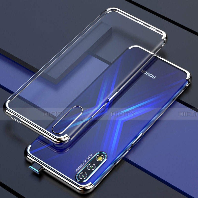 Funda Silicona Ultrafina Carcasa Transparente H01 para Huawei Honor 9X Plata