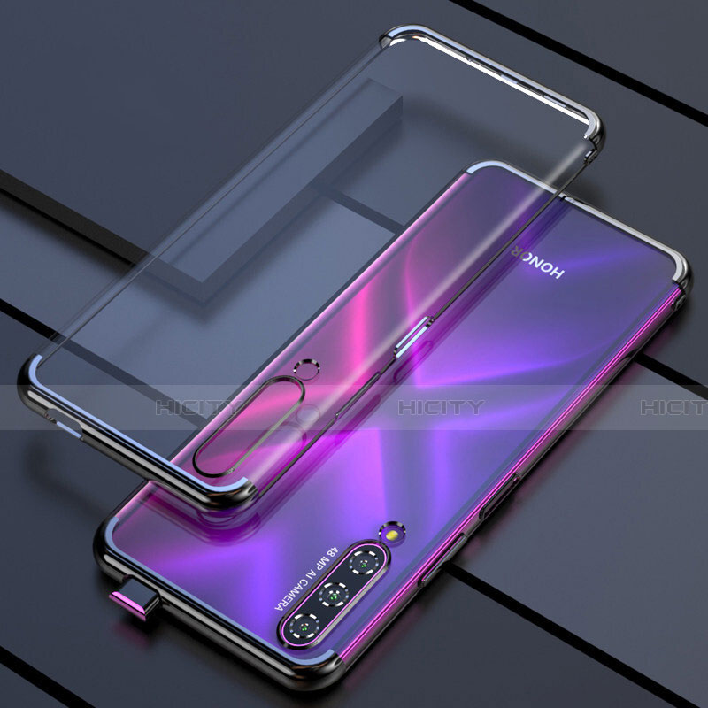 Funda Silicona Ultrafina Carcasa Transparente H01 para Huawei Honor 9X Pro Negro