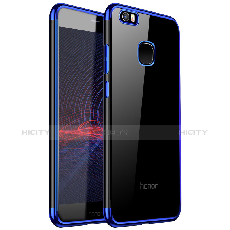 Funda Silicona Ultrafina Carcasa Transparente H01 para Huawei Honor Note 8 Azul