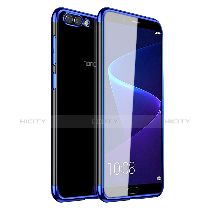 Funda Silicona Ultrafina Carcasa Transparente H01 para Huawei Honor V10 Azul