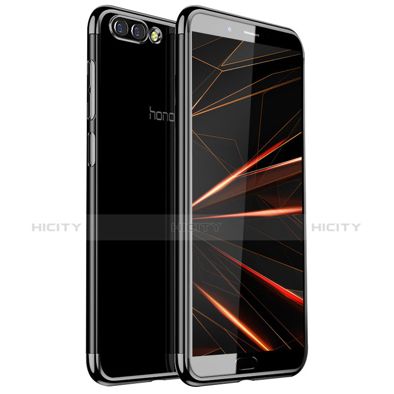 Funda Silicona Ultrafina Carcasa Transparente H01 para Huawei Honor V10 Negro