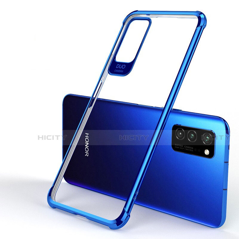 Funda Silicona Ultrafina Carcasa Transparente H01 para Huawei Honor V30 Pro 5G Azul