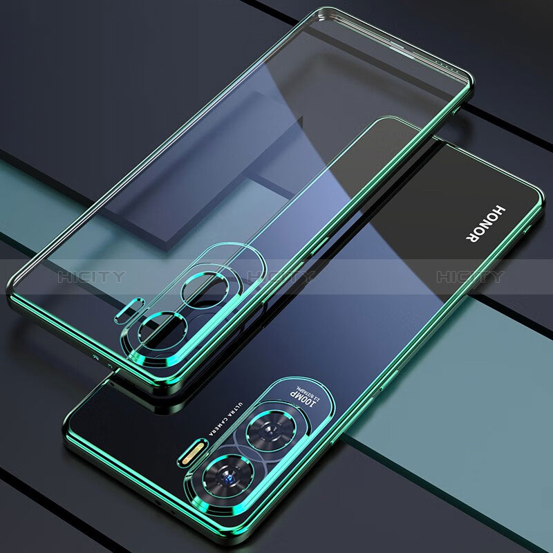 Funda Silicona Ultrafina Carcasa Transparente H01 para Huawei Honor X50i 5G Verde