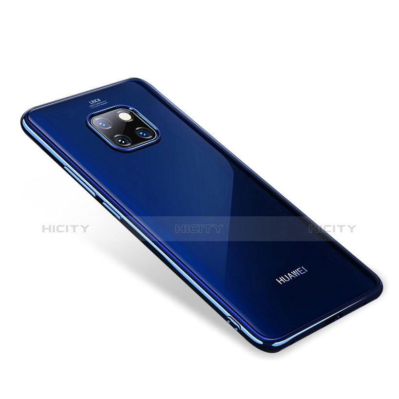 Funda Silicona Ultrafina Carcasa Transparente H01 para Huawei Mate 20 Pro Azul