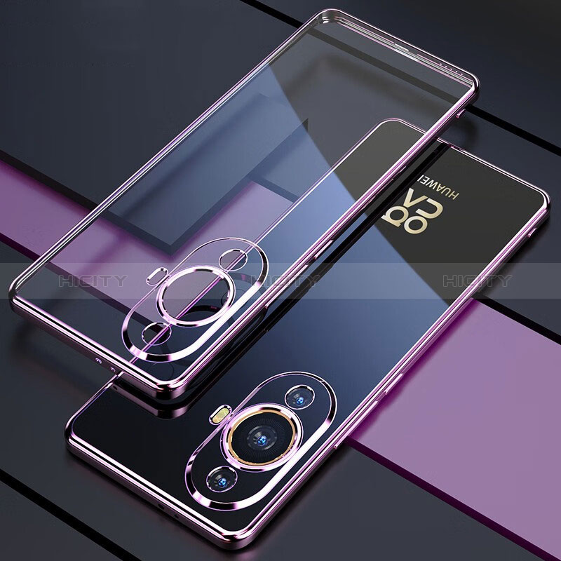 Funda Silicona Ultrafina Carcasa Transparente H01 para Huawei Nova 11 Morado