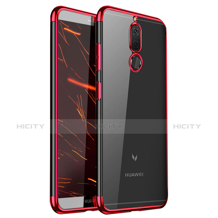 Funda Silicona Ultrafina Carcasa Transparente H01 para Huawei Nova 2i Rojo