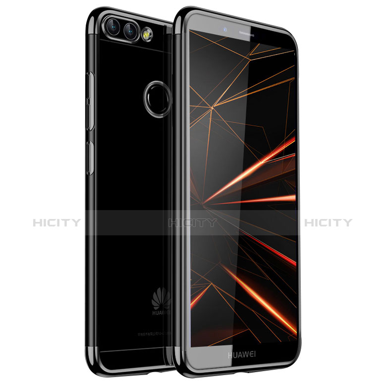 Funda Silicona Ultrafina Carcasa Transparente H01 para Huawei P Smart Negro