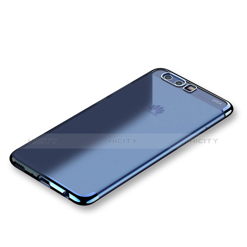 Funda Silicona Ultrafina Carcasa Transparente H01 para Huawei P10 Azul