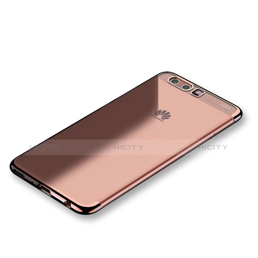 Funda Silicona Ultrafina Carcasa Transparente H01 para Huawei P10 Oro Rosa