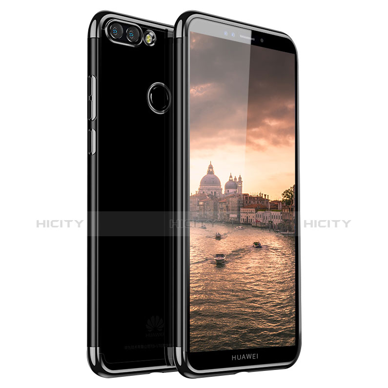 Funda Silicona Ultrafina Carcasa Transparente H01 para Huawei Y9 (2018) Negro