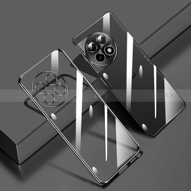 Funda Silicona Ultrafina Carcasa Transparente H01 para OnePlus Ace 2 5G Negro