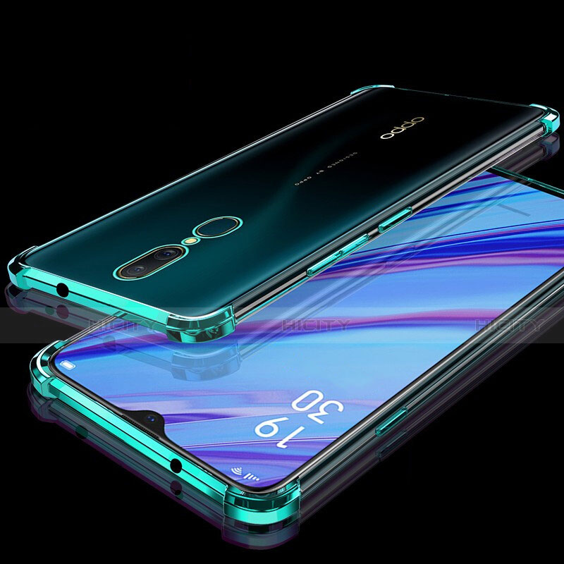 Funda Silicona Ultrafina Carcasa Transparente H01 para Oppo A9 Verde