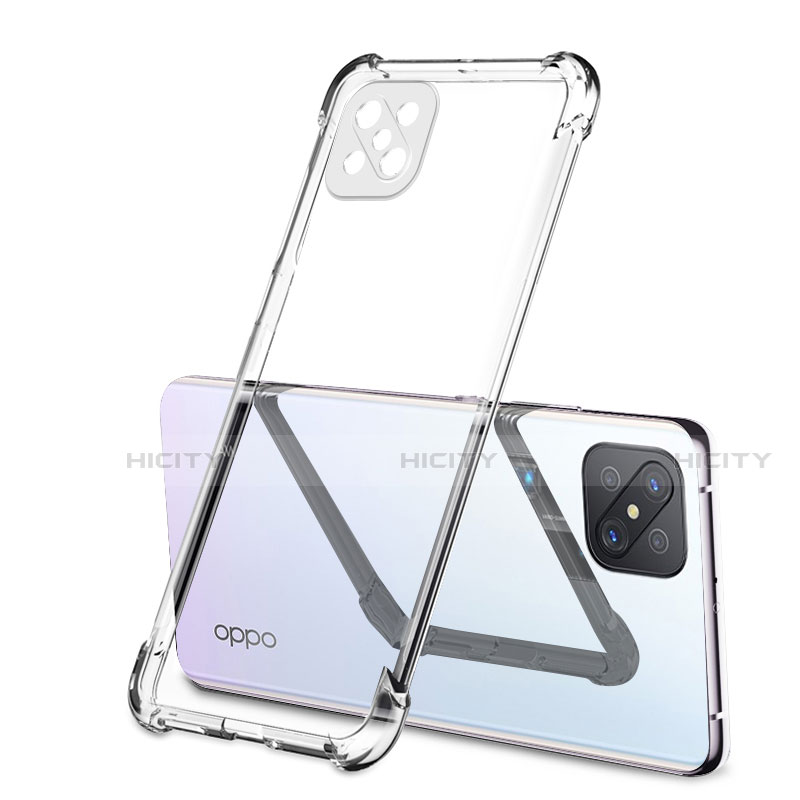 Funda Silicona Ultrafina Carcasa Transparente H01 para Oppo A92s 5G Claro