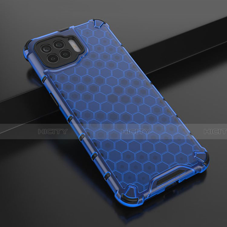 Funda Silicona Ultrafina Carcasa Transparente H01 para Oppo A93 Azul