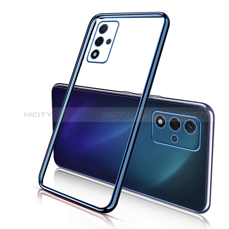 Funda Silicona Ultrafina Carcasa Transparente H01 para Oppo A93s 5G Azul