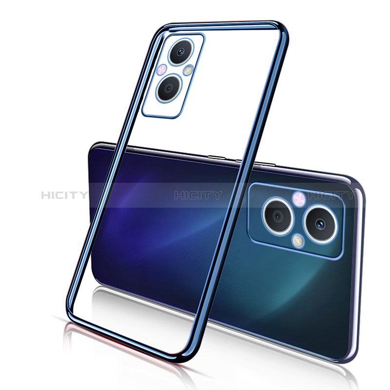 Funda Silicona Ultrafina Carcasa Transparente H01 para Oppo A96 5G Azul