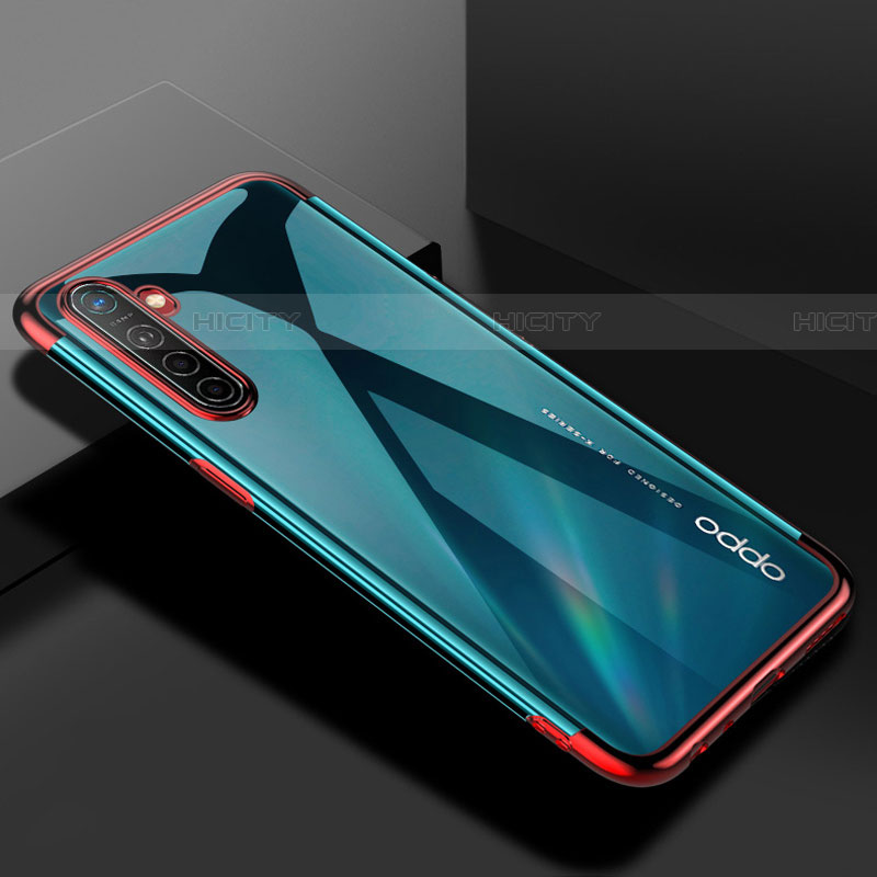 Funda Silicona Ultrafina Carcasa Transparente H01 para Oppo K5 Rojo