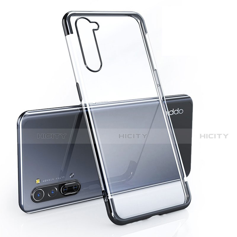 Funda Silicona Ultrafina Carcasa Transparente H01 para Oppo K7 5G Negro