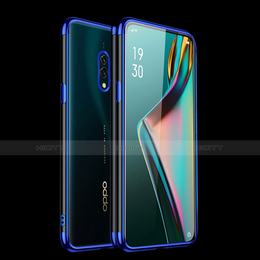 Funda Silicona Ultrafina Carcasa Transparente H01 para Oppo Realme X Azul