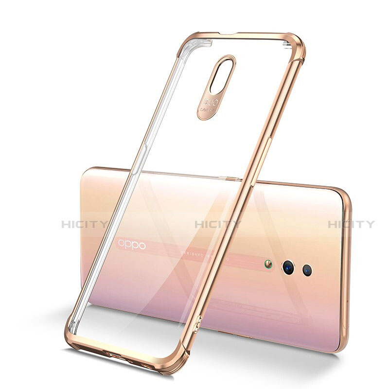 Funda Silicona Ultrafina Carcasa Transparente H01 para Oppo Reno Oro