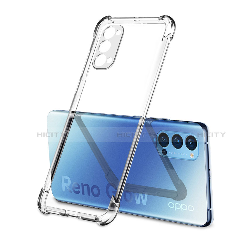 Funda Silicona Ultrafina Carcasa Transparente H01 para Oppo Reno4 5G