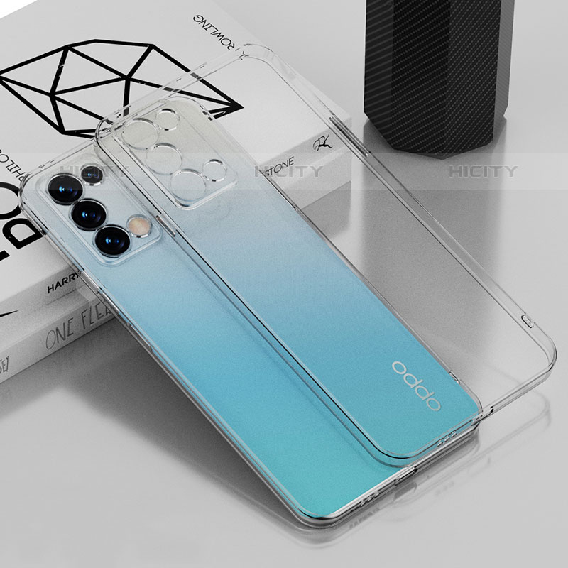 Funda Silicona Ultrafina Carcasa Transparente H01 para Oppo Reno6 Pro 5G Claro