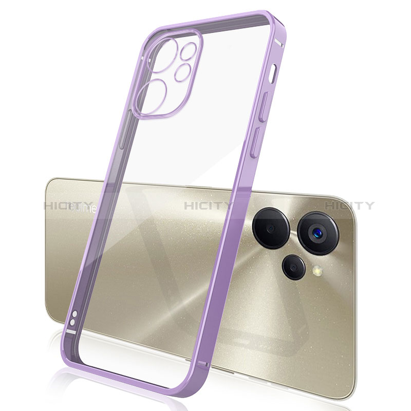 Funda Silicona Ultrafina Carcasa Transparente H01 para Realme 10 5G Morado