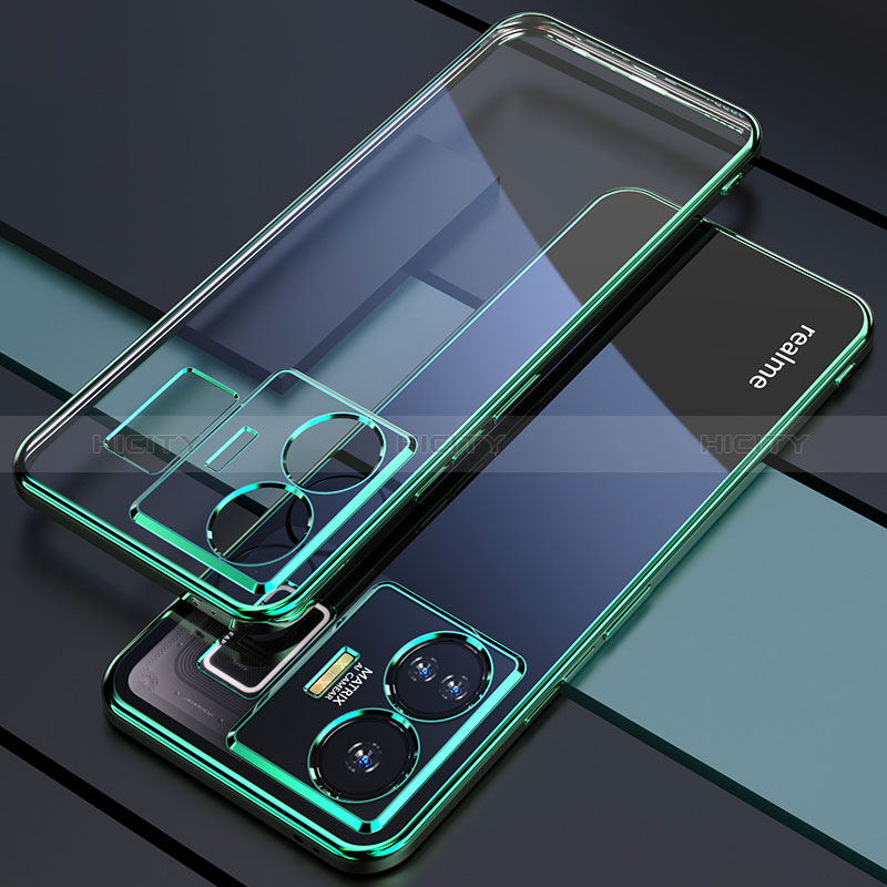 Funda Silicona Ultrafina Carcasa Transparente H01 para Realme GT Neo6 5G Verde