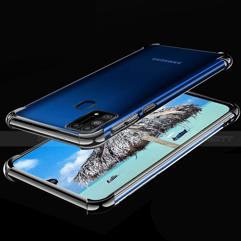 Funda Silicona Ultrafina Carcasa Transparente H01 para Samsung Galaxy M31 Prime Edition Negro