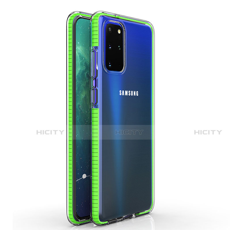 Funda Silicona Ultrafina Carcasa Transparente H01 para Samsung Galaxy S20 Plus 5G Verde