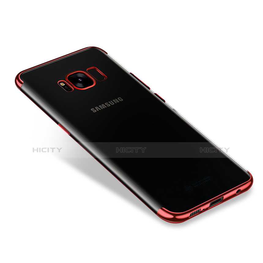 Funda Silicona Ultrafina Carcasa Transparente H01 para Samsung Galaxy S8 Rojo