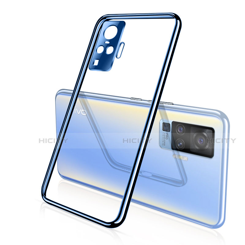 Funda Silicona Ultrafina Carcasa Transparente H01 para Vivo X51 5G Azul